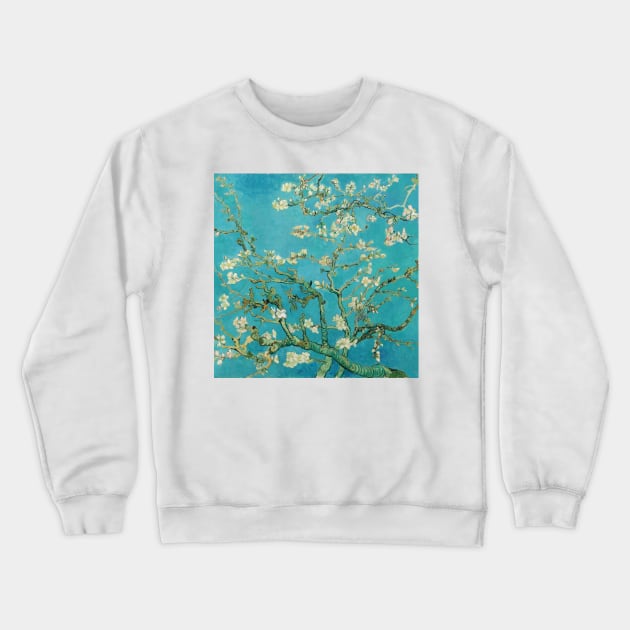 Almond Blossom Crewneck Sweatshirt by valentinahramov